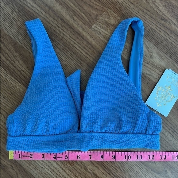 BECCA Blue Banded Triangle Bikini Top - Picture 8 of 16